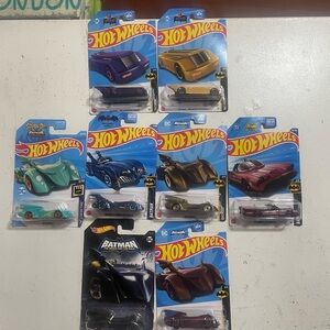 Hot Wheels Batman Themed Toy Car Collection